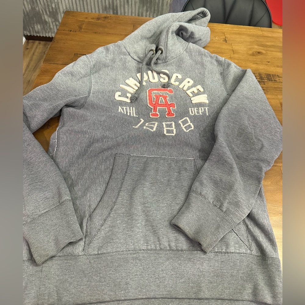 🤍Campus Crew Gray Men's Hoodie🤍